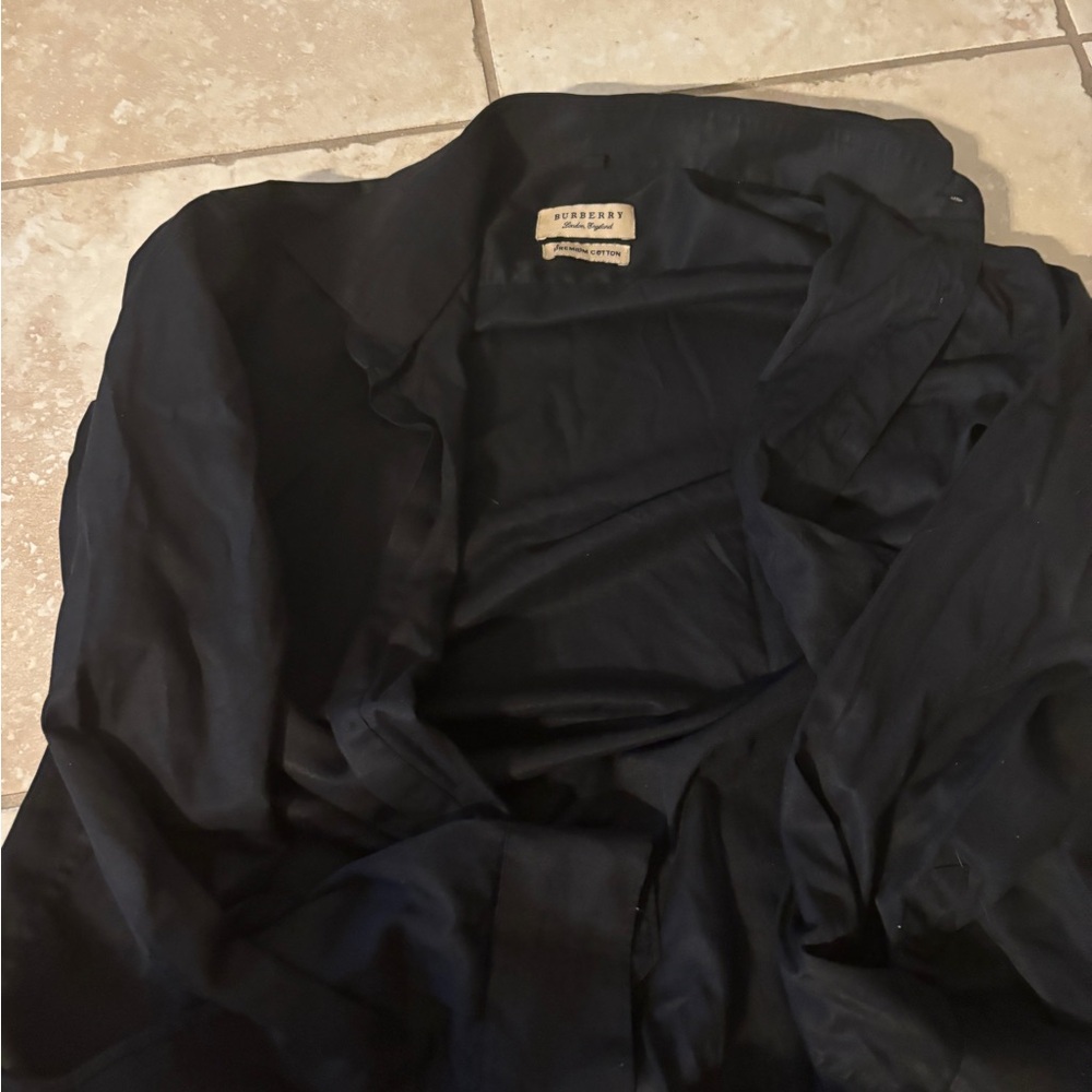 Authentic Burberry Premium Cotton Dark Shirt